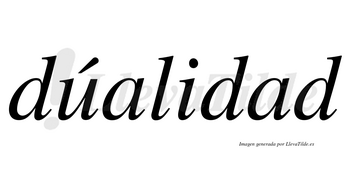 Dúalidad lleva tilde con vocal tónica en la «u»