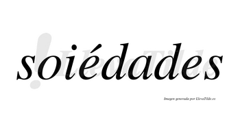 Soiédades lleva tilde con vocal tónica en la primera «e»