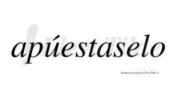 Apúestaselo lleva tilde con vocal tónica en la «u»