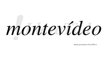 Montevídeo lleva tilde con vocal tónica en la «i»