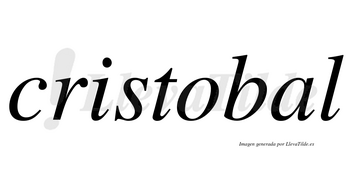 Cristobal no lleva tilde con vocal tónica en la «a»