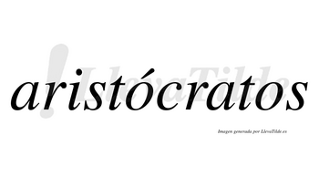 Aristócratos lleva tilde con vocal tónica en la primera «o»