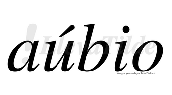 Aúbio  lleva tilde con vocal tónica en la «u»