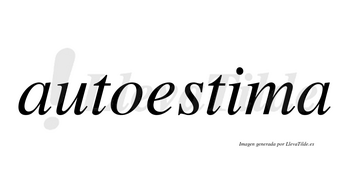 Autoestima  no lleva tilde con vocal tónica en la «i»