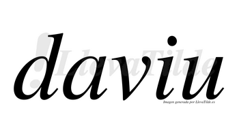 Daviu  no lleva tilde con vocal tónica en la «a»