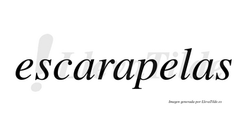 Escarapelas  no lleva tilde con vocal tónica en la segunda «e»