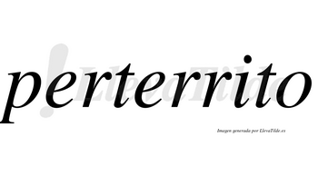 Perterrito no lleva tilde con vocal tónica en la «i»