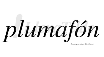 Plumafón  lleva tilde con vocal tónica en la «o»