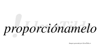 Proporciónamelo  lleva tilde con vocal tónica en la tercera «o»