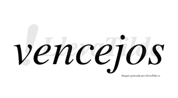 Vencejos  no lleva tilde con vocal tónica en la segunda «e»