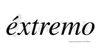 Éxtremo  lleva tilde con vocal tónica en la primera «e»