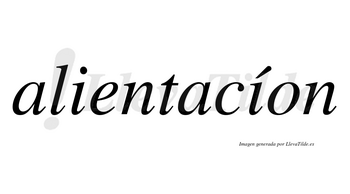 Alientacíon  lleva tilde con vocal tónica en la segunda «i»