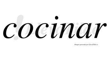 Cocinar  no lleva tilde con vocal tónica en la «a»
