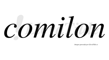 Comilon no lleva tilde con vocal tónica en la «i»