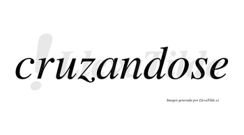 Cruzandose  no lleva tilde con vocal tónica en la «o»