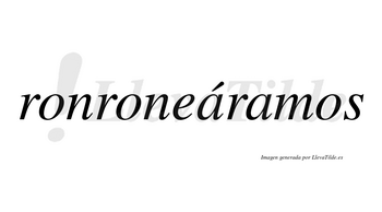 Ronroneáramos  lleva tilde con vocal tónica en la primera «a»