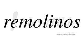Remolinos no lleva tilde con vocal tónica en la «i»