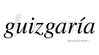 Guizgaría  lleva tilde con vocal tónica en la segunda «i»