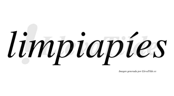 Limpiapíes lleva tilde con vocal tónica en la tercera «i»