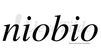 Niobio  no lleva tilde con vocal tónica en la primera «o»