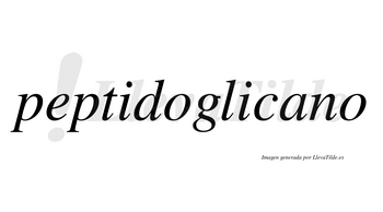 Peptidoglicano  no lleva tilde con vocal tónica en la «a»