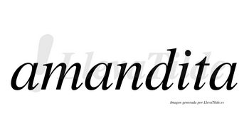 Amandita no lleva tilde con vocal tónica en la «i»