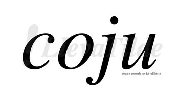 Coju no lleva tilde con vocal tónica en la «o»