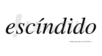 Escíndido lleva tilde con vocal tónica en la primera «i»