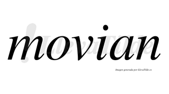 Movian no lleva tilde con vocal tónica en la «o»