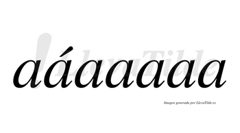 Aáaaaaa  lleva tilde con vocal tónica en la segunda «a»