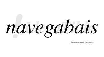 Navegabais no lleva tilde con vocal tónica en la segunda «a»