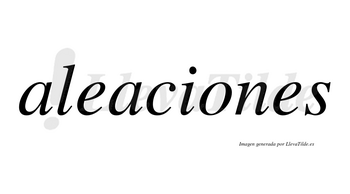 Aleaciones no lleva tilde con vocal tónica en la «o»