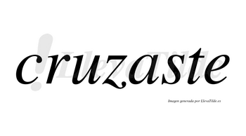 Cruzaste no lleva tilde con vocal tónica en la «a»