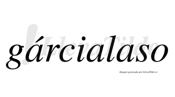 Gárcialaso  lleva tilde con vocal tónica en la primera «a»