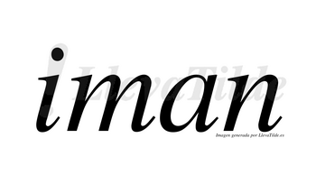 Iman  no lleva tilde con vocal tónica en la «i»