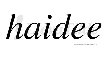 Haidee no lleva tilde con vocal tónica en la primera «e»