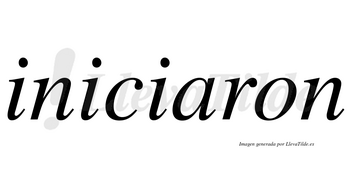 Iniciaron  no lleva tilde con vocal tónica en la «a»