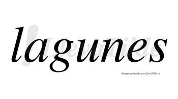 Lagunes no lleva tilde con vocal tónica en la «u»