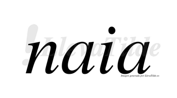 Naia  no lleva tilde con vocal tónica en la segunda «a»