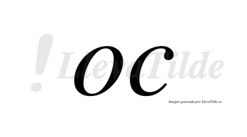 Oc no lleva tilde con vocal tónica en la «o»