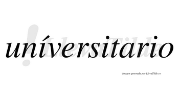 Uníversitario lleva tilde con vocal tónica en la primera «i»