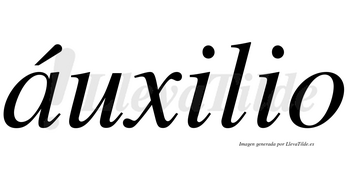 Áuxilio lleva tilde con vocal tónica en la «a»