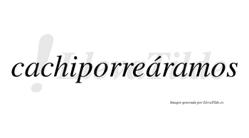 Cachiporreáramos  lleva tilde con vocal tónica en la segunda «a»