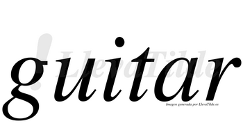 Guitar  no lleva tilde con vocal tónica en la «a»