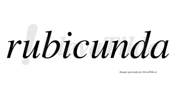 Rubicunda  no lleva tilde con vocal tónica en la segunda «u»