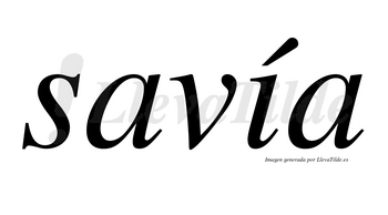 Savía lleva tilde con vocal tónica en la «i»