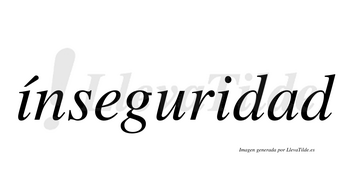 Ínseguridad  lleva tilde con vocal tónica en la primera «i»