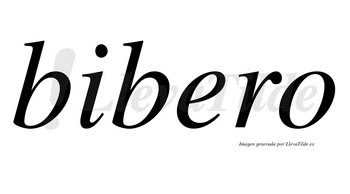 Bibero  no lleva tilde con vocal tónica en la «e»