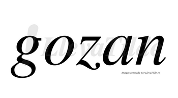 Gozan  no lleva tilde con vocal tónica en la «o»