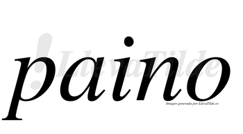 Paino  no lleva tilde con vocal tónica en la «a»